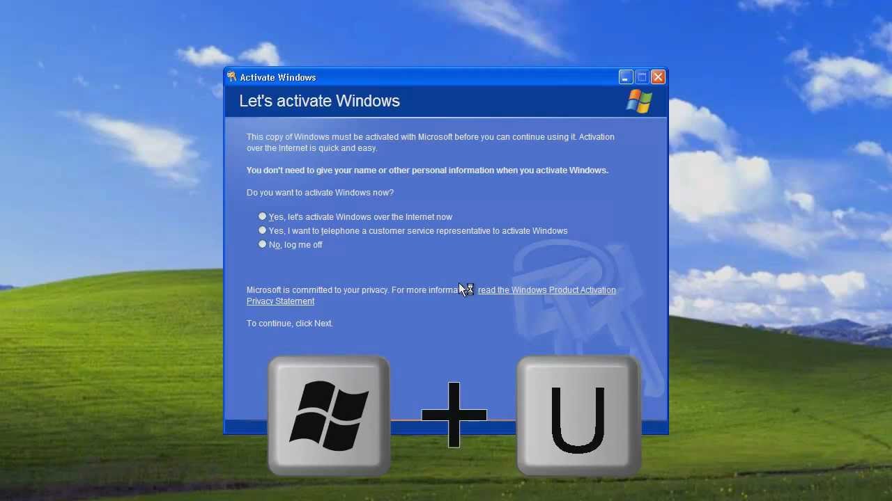 disable windows xp activation